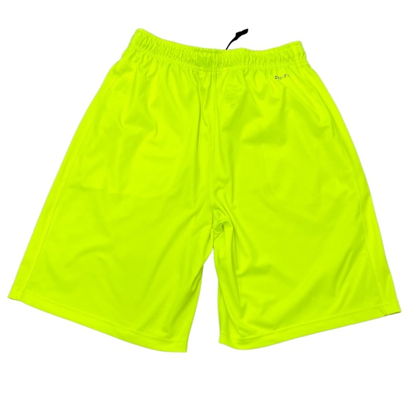 NIKE NEON YELLOW DRI-FIT ACTIVE ATHLETIC SHORTS - Picture 2 of 13